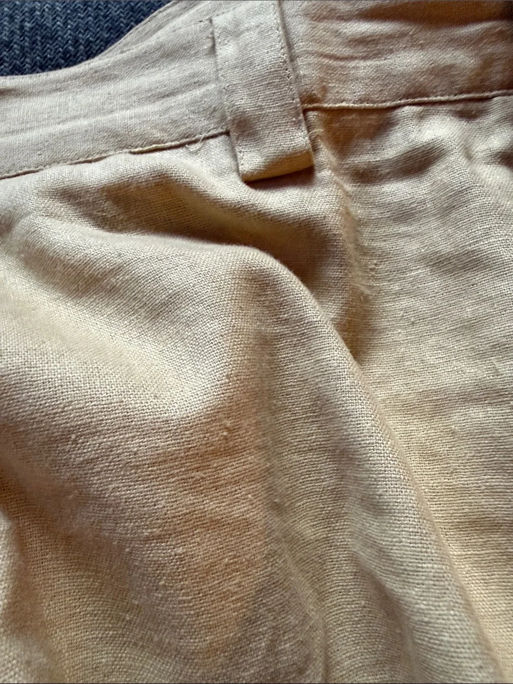 Pierre Garcia Classic Straight-Leg Khaki Pants linen/cotton